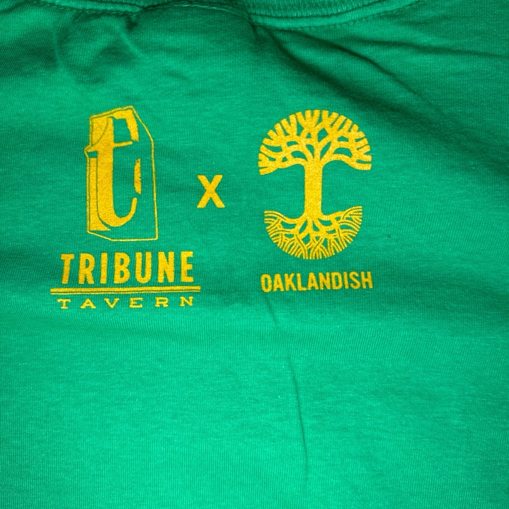 NWT Oakland A’s 1969 Boys of Summer Bando/Rudi/Vida/Fingers T-Shirt Green XL - Picture 8 of 8
